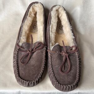 UGG Dakota Espresso Suede Moccasin Loafers